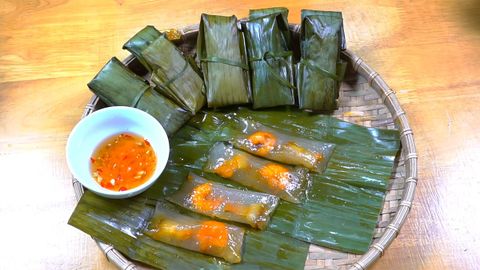 Cách làm bánh bột lọc lá chuối kiểu Huế dai mềm, trong veo cực đơn giản