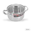 Quánh inox 3 đáy nắp kính 16 cm HappyCook Q16 MLGP