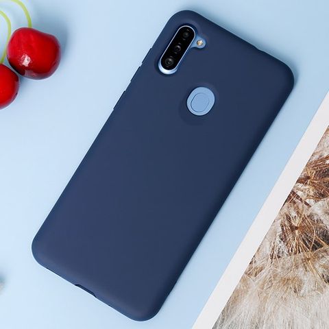 Ốp lưng Galaxy A11 Nhựa dẻo Artifical silicon MEEKER Navy
