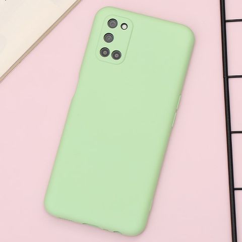 Ốp lưng Oppo A52/A92 Nhựa dẻo Artifical silicon case MEEKER Xanh