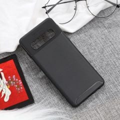  Ốp lưng Galaxy S10 Nhựa dẻo Carbon Line TPU JM Đen 