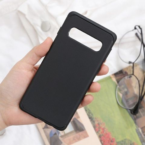 Ốp lưng Galaxy S10 Nhựa dẻo Cross TPU MEEKER TSK062 Đen