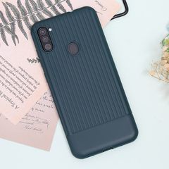  Ốp lưng Galaxy A11 Nhựa dẻo Doner JM Xanh Bóng đêm 