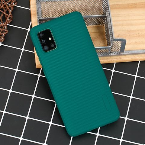 Ốp lưng Galaxy A51/A31 nhựa dẻo Line Pattern TPU COSANO Xanh Teal