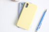 Ốp lưng iPhone X/Xs nhựa dẻo LIQUID SILICONE B JM Vàng dịu