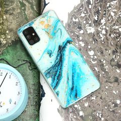 Ốp lưng Galaxy A71 Nhựa dẻo LISEN JM TPU Xanh trời 
