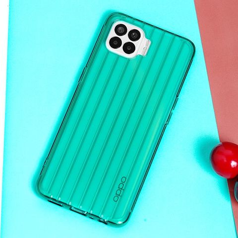 Ốp lưng Oppo A93 Nhựa dẻo Luggage TPU JM Lục lam