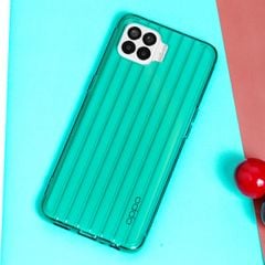  Ốp lưng Oppo A93 Nhựa dẻo Luggage TPU JM Lục lam 