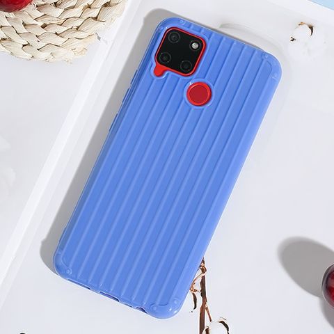 Ốp lưng Realme C12 nhựa dẻo Luggage TPU OSMIA Xanh