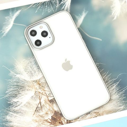 Ốp lưng iPhone 12 Pro Max nhựa dẻo Matte Electroplate OSMIA Bạc
