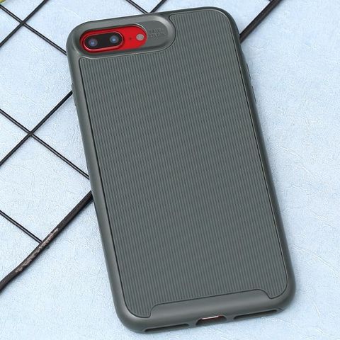 Ốp lưng iPhone 7 Plus/ 8 Plus Nhựa dẻo DUO LINES MEEKER Xanh rừng thông