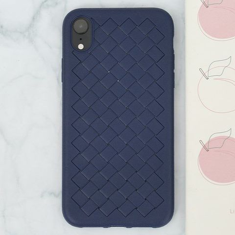 Ốp lưng iPhone XR nhựa dẻo New Woven OSMIA Navy