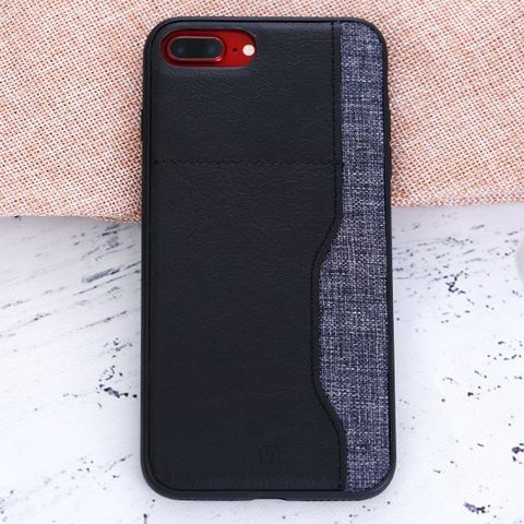 Ốp lưng iPhone 7 Plus/ 8 Plus Nhựa dẻo PU Darty JM Đen