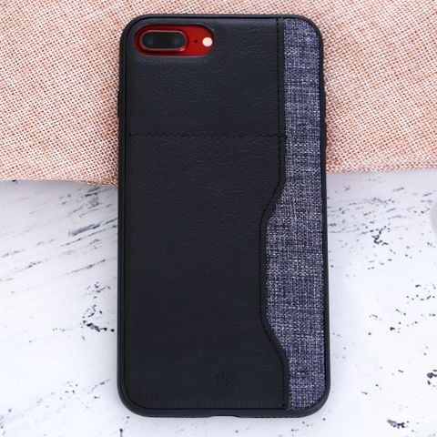 Ốp lưng iPhone 7 Plus/ 8 Plus Nhựa dẻo PU Darty JM Đen