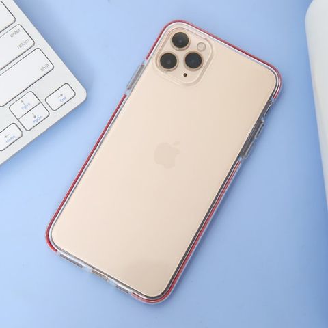Ốp lưng iPhone 11 Pro Max Nhựa dẻo Rainbowkit II JM Đỏ