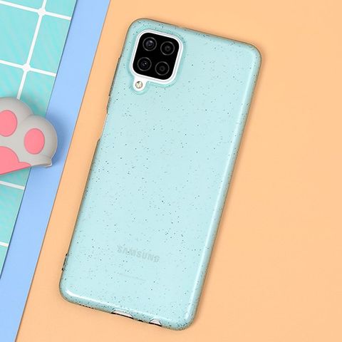 Ốp lưng Galaxy A12 Nhựa dẻo Shining Powder TPU COSANO Xanh