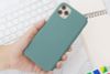 Ốp lưng iPhone 11 Pro Max nhựa dẻo LIQUID SILICONE B JM Xanh cây thông