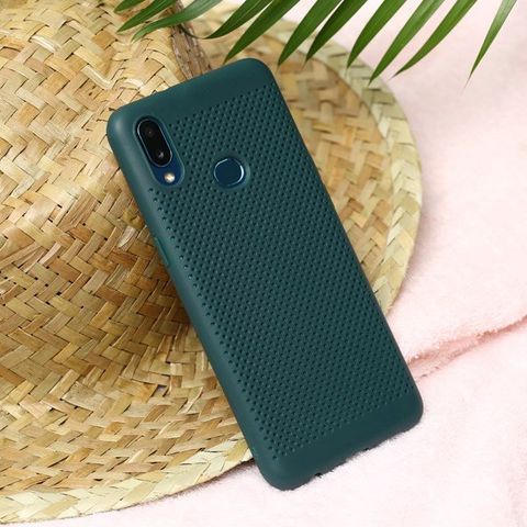 Ốp lưng Galaxy A10s Nhựa dẻo Simo soft JM Xanh lá