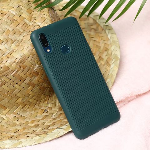 Ốp lưng Galaxy A10s Nhựa dẻo Simo soft JM Xanh lá