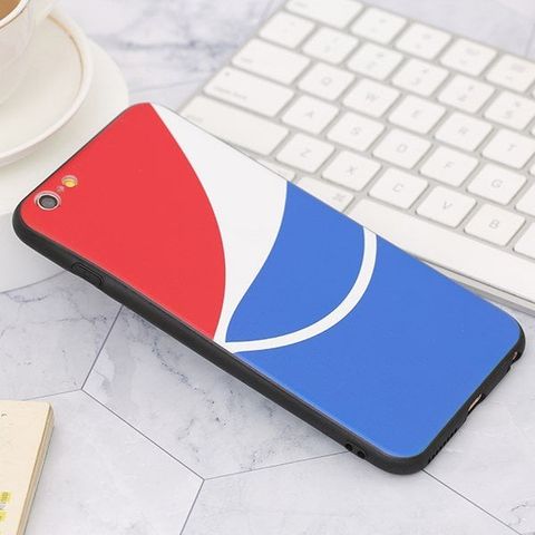 Ốp lưng iPhone 6/6S+ nhựa cứng viền dẻo TPU+PC UV CKTG494 Navy Đỏ