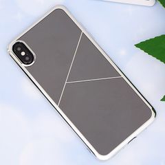  Ốp lưng iPhone XS Max nhựa dẻo TPU Electroplating Triple COSANO Silver 