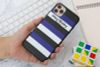 Ốp lưng iPhone 11 Pro Max Nhựa dẻo UV OSMIA CKM446 Sọc xanh navy