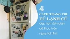  4 cách trang trí tủ lạnh cũ đẹp hơn đơn giản dễ thực hiện ngay tại nhà 