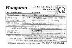  Bình đun siêu tốc Kangaroo KG-18K1 