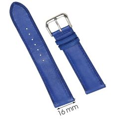  Dây da đồng hồ size 16 mm xanh nhạt DVM3K1 
