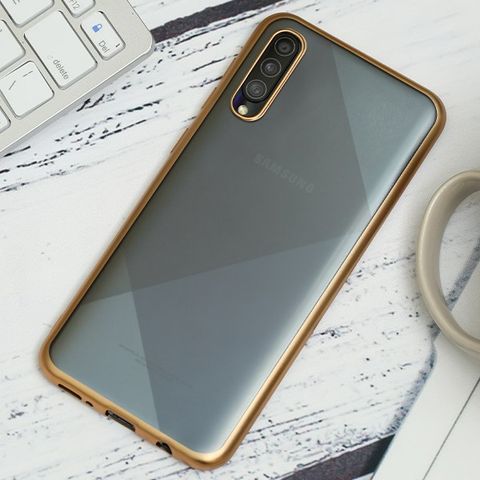 Ốp lưng Galaxy A50/A50S nhựa dẻo Electroplating Matte TPU COSANO Gold