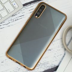  Ốp lưng Galaxy A50/A50S nhựa dẻo Electroplating Matte TPU COSANO Gold 