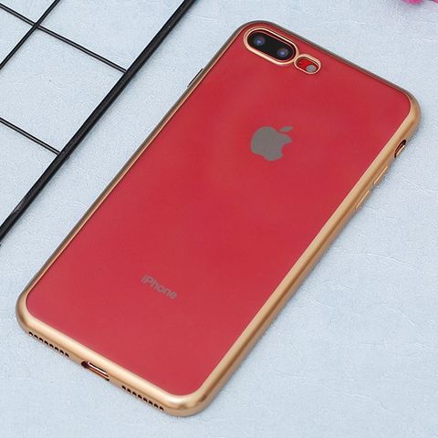 Ốp lưng iPhone 7 Plus/ 8 Plus nhựa dẻo Electroplating Matte TPU COSANO Gold