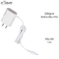  Sạc dây Nokia đầu nhỏ 1 m e.Saver X032 Trắng 