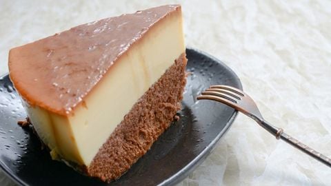 2 Cách làm bánh Flan bông lan chocolate - Gateau flan thơm béo tại nhà