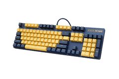  Bàn Phím Cơ Có Dây Gaming Rapoo V500Pro Vàng Xanh 