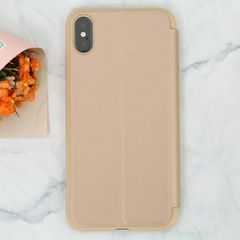  Ốp lưng iPhone XS Max Nắp gập Stand flip MEEKER Gold 