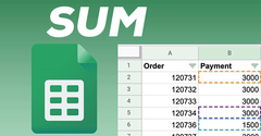  [Video] Cách sử dụng hàm SUM trong Google Sheet tính tổng các đối số 