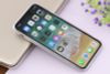 Ốp lưng iPhone X Nhựa dẻo Solid in hình II JM JM080104 Hoa xanh