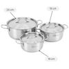 Bộ 3 cái nồi nhôm chống dính nắp kính Kangaroo KG993MX