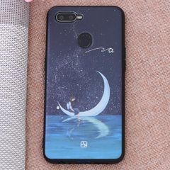  Ốp lưng Oppo F9 Nhựa dẻo in hình Solid printing II JM Trăng nước 