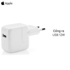  Adapter Sạc 12W dùng cho iPhone/iPad/iPod Apple MGN03 Trắng 