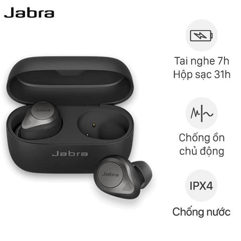 Tai nghe Bluetooth True Wireless Jabra Elite 85T Đen Titanum