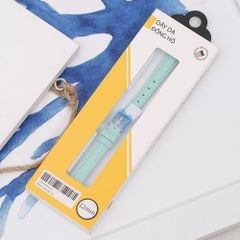  Dây da đồng hồ 12 mm xanh lá L004-01-12 