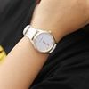 Dây da đồng hồ size 16mm Trắng L009-03-16