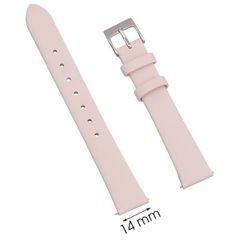  Dây da đồng hồ 14 mm be L011-02-14 