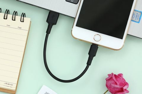 Cáp Lightning 20cm AVA LTPL-01 Đen