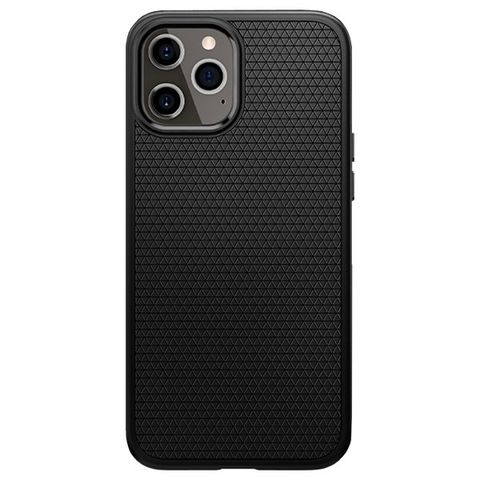 Ốp lưng iPhone 12 Pro Max Nhựa dẻo Spigen Max Liquid Air Đen