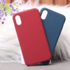 Ốp lưng iPhone X/Xs nhựa dẻo LIQUID SILICONE B JM Đỏ đô
