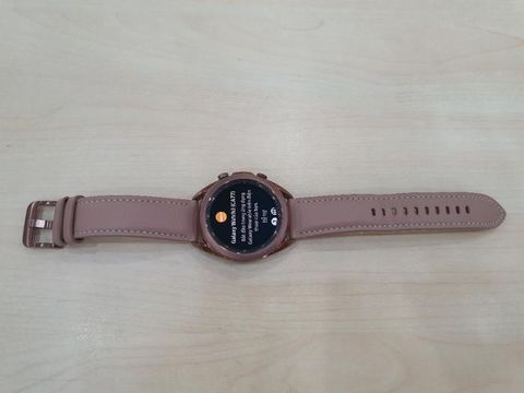 Samsung Galaxy Watch 3 R855 LTE, 41mm thép vàng dây da hồng