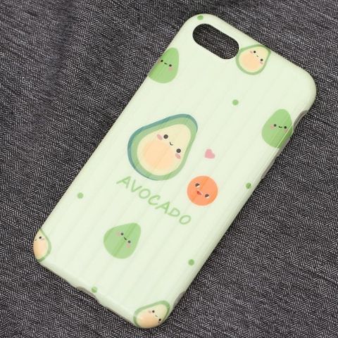 Ốp lưng iPhone 7/8 Nhựa dẻo Glossy IMD Luggage OSMIA CKTG190602 Quả bơ